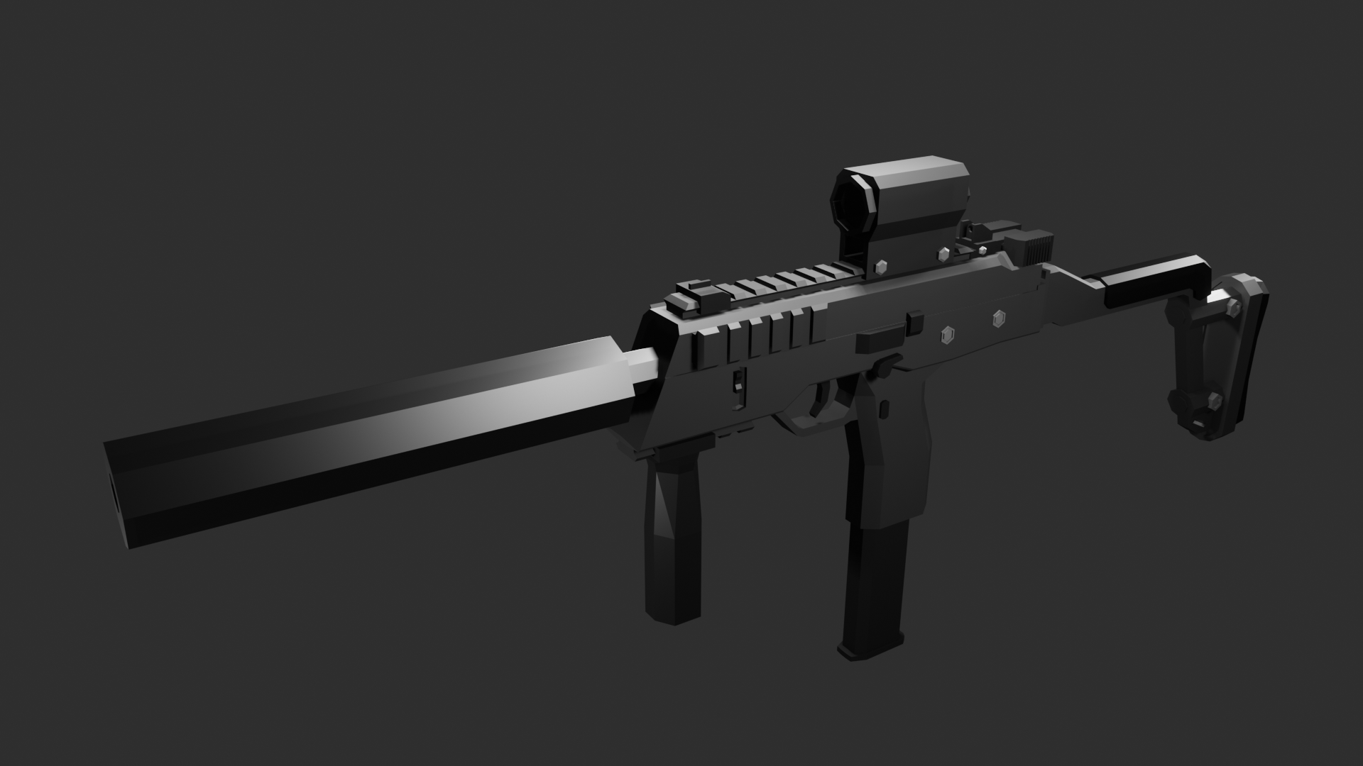 Low Poly MP9 Modified preview image 3